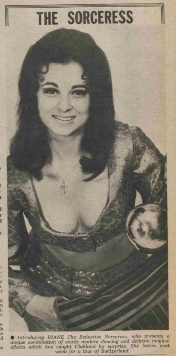 Diane The Seductive Sorceress in the Stage Newspaper